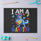 Ik ben een jonge autisme familie Dinosaur Autisme Tissuepapier (Craft)