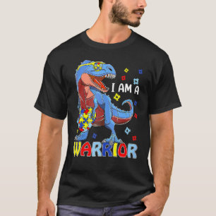 Ik ben een jonge autisme familie Trex Dinosaur Aut T-shirt