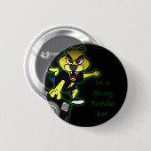 Ik ben een jonge Thunderkat Ronde Button 5,7 Cm (Voorkant /achterkant)