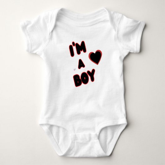 Ik ben een jongen baby body – Mooie & comfortabele Romper (Voorkant)