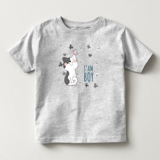 Ik ben een jongen kinder shirts (Voorkant)