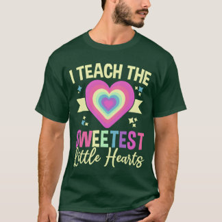 Ik ben een juf van Sweetest Little Hearts Kinderop T-shirt