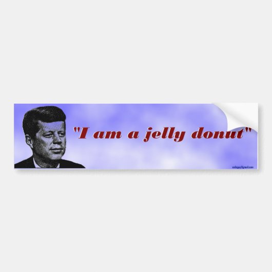 Ik ben een juweel donut bumpersticker (Voorkant)