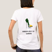 Ik ben een Kaas hoofd Stiletto Bowl XLV Champions T-shirt (Achterkant)