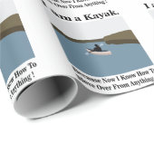 Ik ben een kajak kanoën kajakken cadeaupapier (Rol Hoek)