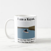 Ik ben een kajak kanoën kajakken koffiemok (Links)