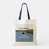 Ik ben een kajak kanoën kajakken tote bag (Achterkant)