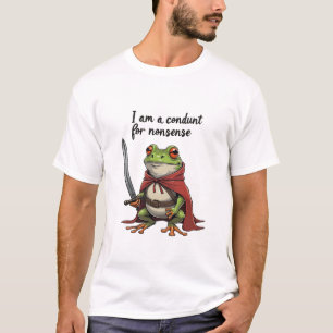 Ik ben een kanaal voor onzin Funny Kawaii Frog T-shirt
