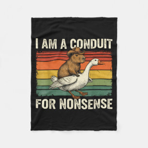 Ik Ben Een Kanaal Voor Onzin Grappige Capybara Gan Fleece Deken