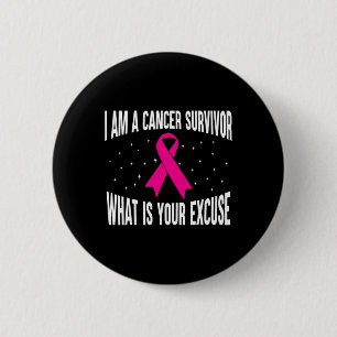 Ik ben een kankergezwel roze lintborstkanker A Ronde Button 5,7 Cm