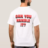 IK BEN ÉÉN KANTOOR EN KAN JE HET BEHANDELEN? T-SHIRT (Achterkant)