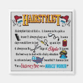 Ik ben een kapper, geen wonderdoener! magneet (Voorkant)