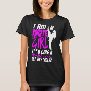 Ik Ben Een Karate Meisje Citaat Voor Meisjes Comfo T-shirt
