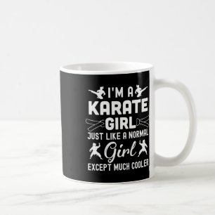 Ik ben een karate meisjes ontwerp kunst voor vrouw koffiemok