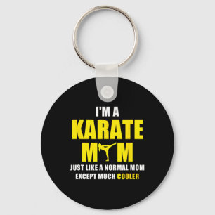 Ik ben een Karate Mom T Shirt Sleutelhanger