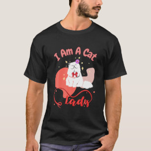 Ik ben een kat-dame, een zwangere vrouw die een ca t-shirt