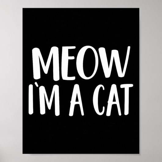 Ik ben een kat-halloween kostuum. poster (Voorkant)