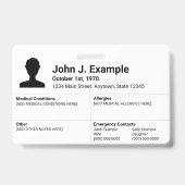 Ik ben een katholieke Kaart ID badge (Achterkant)