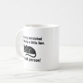 Ik ben een kattenmens koffiemok (Voorkant links)