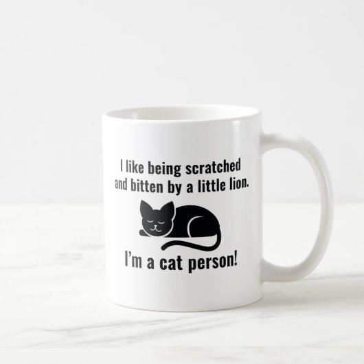 Ik ben een kattenmens koffiemok (Rechts)