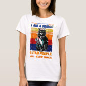 Ik ben een kattenverpleegster Ik steek mensen die  T-shirt (Voorkant)