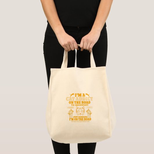 Ik ben een kattenverslaafde op weg naar herstel |  tote bag (Voorkant (product))