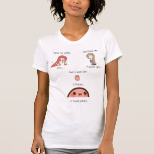 Ik ben een kawaii-aardappel t-shirt