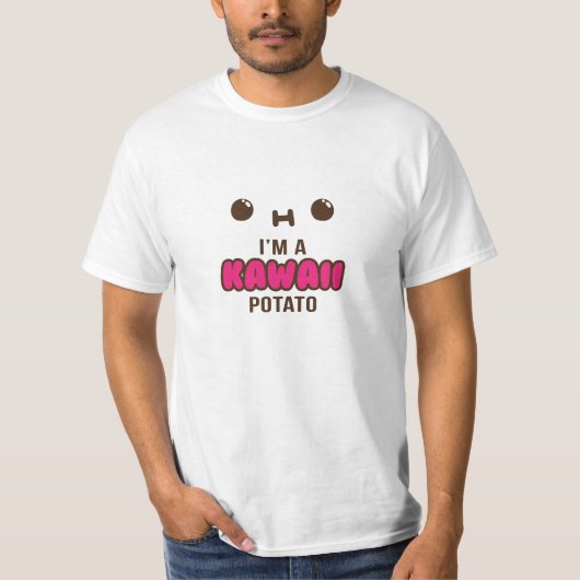 Ik ben een Kawaii Potato T-Shirt (Voorkant)