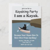 Ik ben een kayak kajaktocht groep kaart (Voorkant)