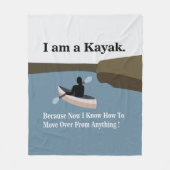 Ik ben een kayak kanoën kayaking fleece deken (Voorkant)