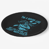 Ik ben een Kayak-meisje Papieren Bordje (Gekanteld)