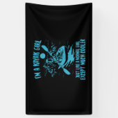 Ik ben een Kayak-meisje Spandoek (Verticaal)