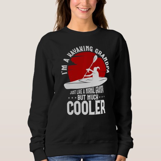 Ik ben een Kayaking opa net als een normale opa Trui (Voorkant)