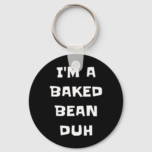 Ik ben een Ked Bean Duh Fun Lazy Easy Halloween ko Sleutelhanger (Voorkant)
