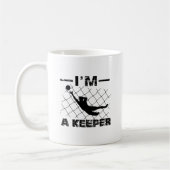 Ik ben een keeper - Soccer Goalkeeper design Koffiemok (Links)