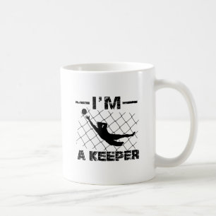 Ik ben een keeper - Soccer Goalkeeper design Koffiemok