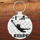 Ik ben een keeper - Soccer Goalkeeper design Sleutelhanger (Voorkant)