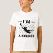 Ik ben een keeper - Soccer Goalkeeper design T-shirt (Voorkant)