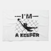 Ik ben een keeper - Soccer Goalkeeper design Theedoek (Horizontaal)