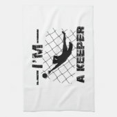 Ik ben een keeper - Soccer Goalkeeper design Theedoek (Verticaal)