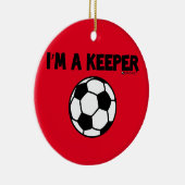 IK BEN EEN KEEPER SOCCER ORNAMENT (Rechts)