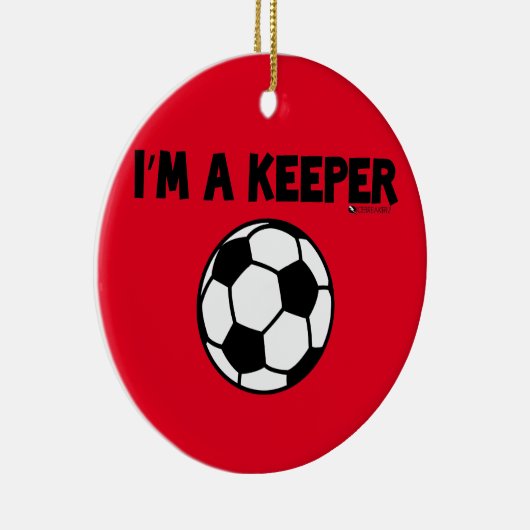 IK BEN EEN KEEPER SOCCER ORNAMENT (Rechts)