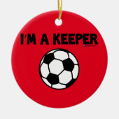 IK BEN EEN KEEPER SOCCER ORNAMENT (Voorkant)