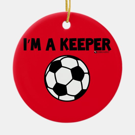 IK BEN EEN KEEPER SOCCER ORNAMENT (Voorkant)