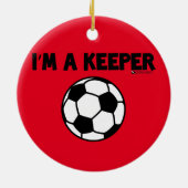 IK BEN EEN KEEPER SOCCER ORNAMENT (Achterkant)
