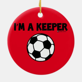 IK BEN EEN KEEPER SOCCER ORNAMENT