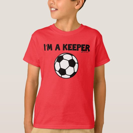 IK BEN EEN KEEPER SOCCER T-SHIRT (Voorkant)