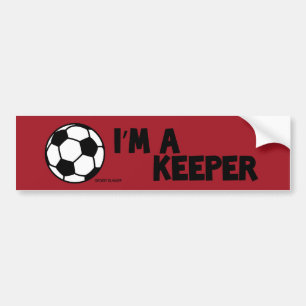 IK BEN EEN KEEPER - SPORTESLANG - Soccer bumper st Bumpersticker