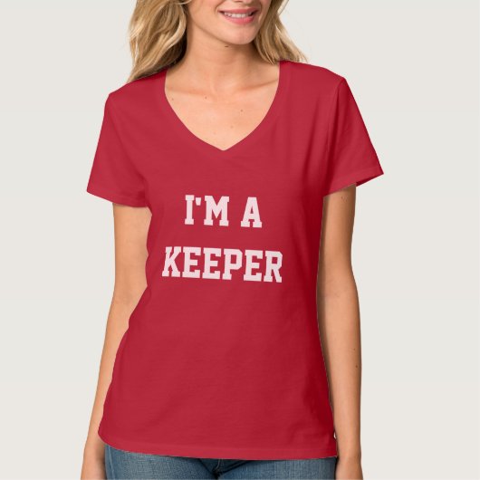 Ik ben een Keeper T-shirt (Voorkant)