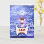 Ik ben een kerst Wenskaart Kaart (Gele Bloem)